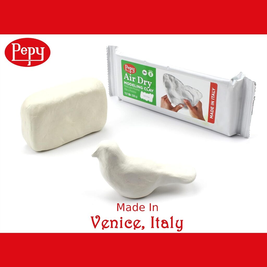 Premium European Air Dry Modeling Clay White 3 Pack 1.1 lb Bars, 3.3 lbs Total, Easy to Use Air-Hardening Clay for Classroom and Montessori Sculpting and Crafts Projects Premium European Air Dry Modeling Clay White 3 Pack 1.1 lb Bars, 3.3 lbs Total, Easy to Use Air-Hardening Clay for Classroom and Montessori Sculpting and Crafts Projects