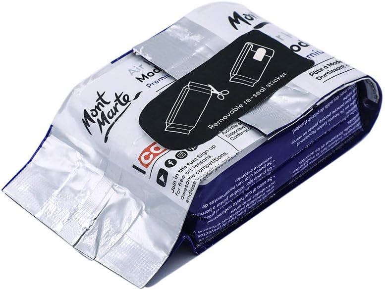 Mont Marte White Air Hardening Modeling Clay, 500g (1.1lb). Dries in Approximately 24 Hours. Suitable for Sculptors and Modelers of All Skill Levels. Mont Marte White Air Hardening Modeling Clay, 500g (1.1lb). Dries in Approximately 24 Hours. Suitable for Sculptors and Modelers of All Skill Levels.